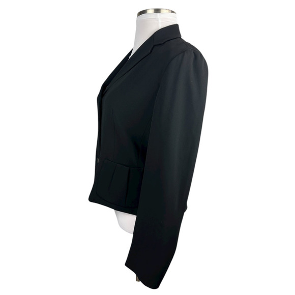 Talbots Black Career Blazer Size 14 Button Business Work Professional Classic - Picture 4 of 12
